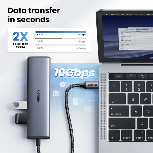 UGREEN 45320 USB-C 6 in1 Multifunctional Adapter