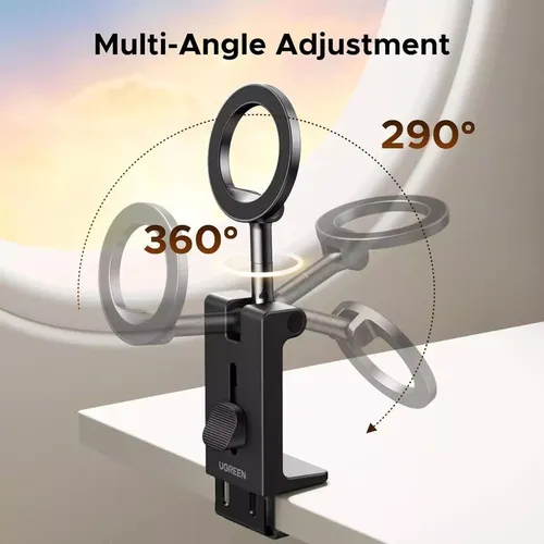 UGREEN 45377 360 Rotation Magnetic Travel Clip Type Phone Holder