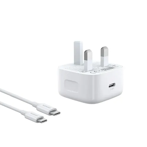 UGREEN 45438 20W PD Fast Charger with Type-C to Type-C Fast Cable