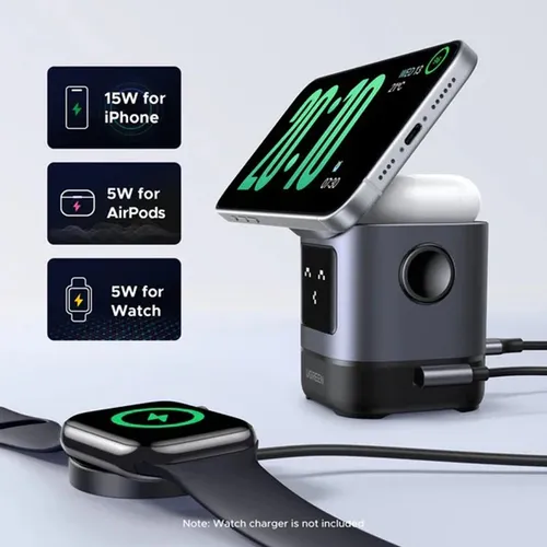 UGREEN 45775 Uno 2 in 1 15W Wireless Charger