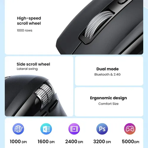 UGREEN 45792 Multi Mode Wireless Mouse