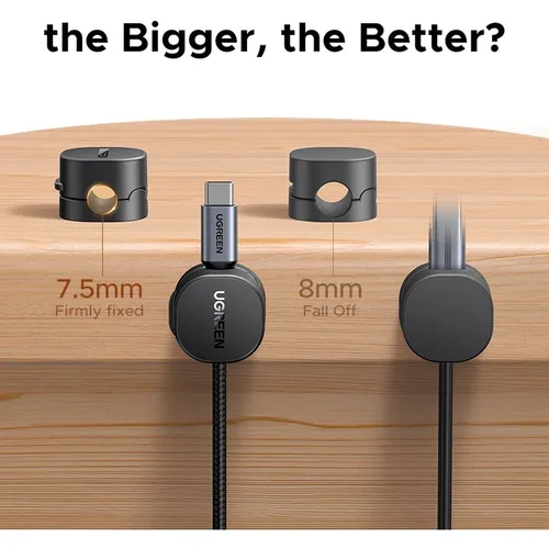 UGREEN 45797 Magnetic Cable Organizer 3-Pack