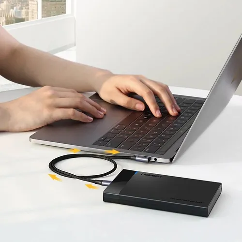 UGREEN 50125 60W 3A Max Type-C to Type-C PD 2M  90 Degree Cable
