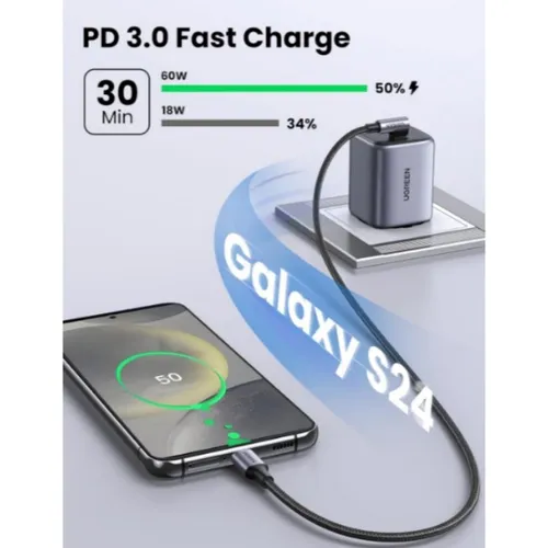 UGREEN 50125 Right Angle 60W USB-C Cable