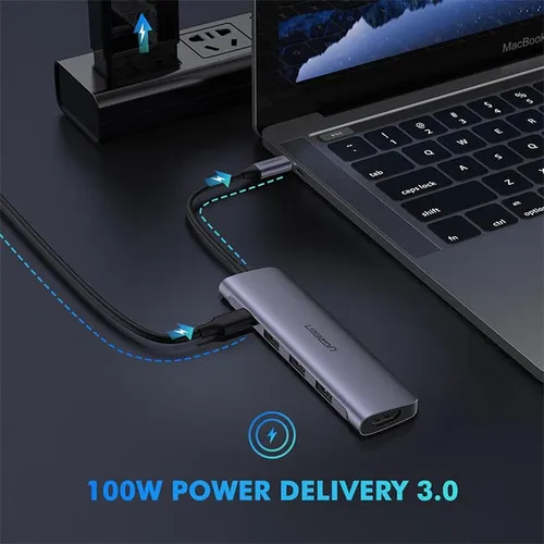 UGREEN 50209 5-in-1 USB C with 4K HDMI Multifunctional Adapter