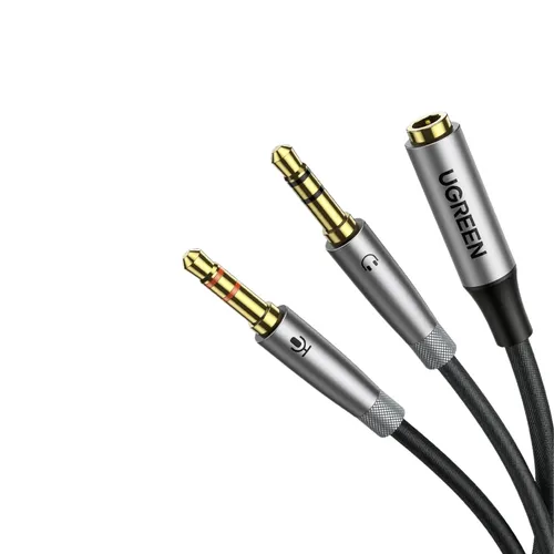 UGREEN 50255 2 × 3.5mm Male to 3.5mm Female Audio Cable 25cm