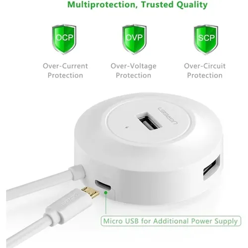 UGREEN 50260 USB to USB 2.0 4 Ports  25cm Hub
