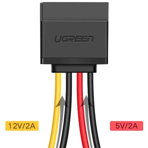 UGREEN 50398 IDE to Dual SATA Power Cable