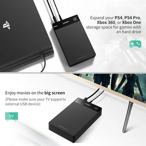 UGREEN 50423 3.5 Inches USB 3.0 to SATA Hard Drive Enclosure