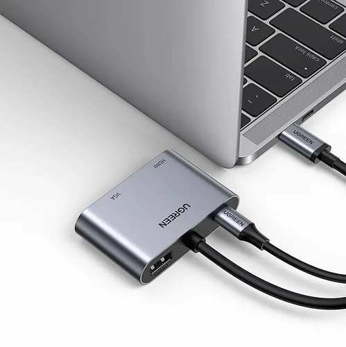 UGREEN 50505 4-in-1 USB-C – HDMI / VGA / USB-A 3.0 / USB-C PD Adapter