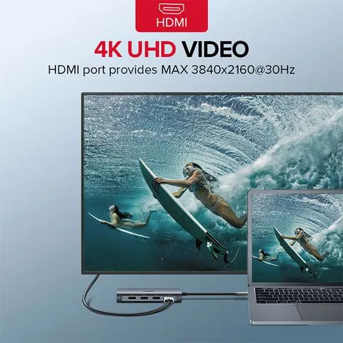 UGREEN 50538 8-in-1 USB-C with 4K HDMI Multifunctional Adapter