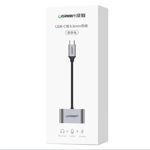 UGREEN 50596 2 Ports USB-C Hub + 3.5mm Audio 50596