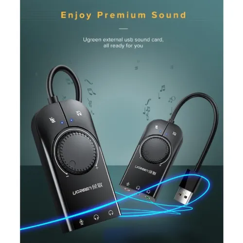 Ugreen 50599 USB External Sound Card Audio Adapter