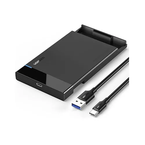 UGREEN 50743 USB 3.0 2.5" Hard Drive Enclosure 6Gbps with USB-A to USB-C Cable