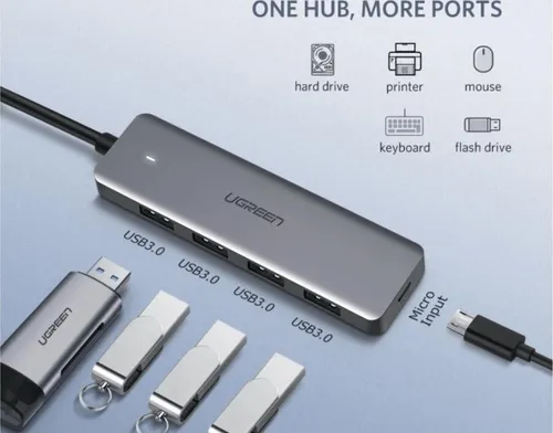 UGREEN 50985 4-Port USB 3.0 Hub