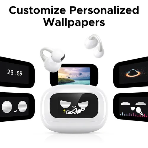 UGREEN 55136 S6 ClipBuds Magic Smart Touch Display Control True Wireless Earbuds