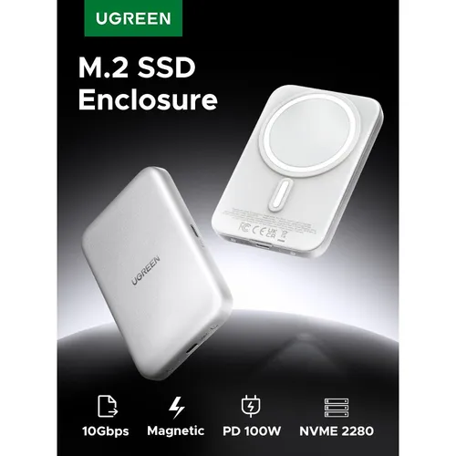UGREEN 55151 Magnetic M.2 NVMe SSD Enclosure