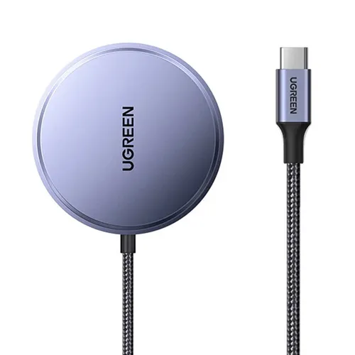 UGREEN 55206 MagFlow Qi2 15W Wireless Charging Pad Wireless Charger MagSafe Compatible Magsafe Charger with 1.5 m Cable