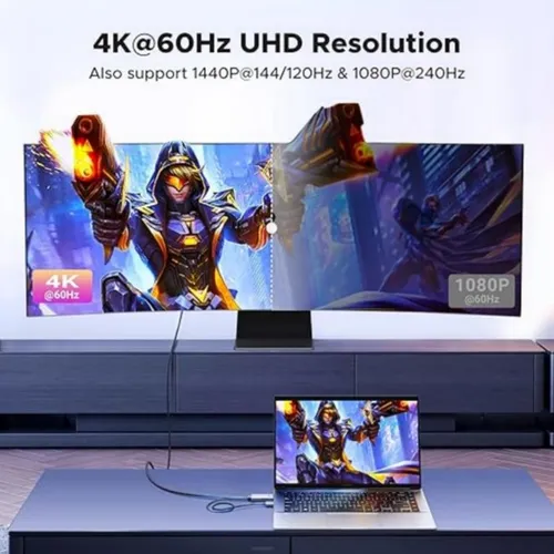 UGREEN 55329 HDMI to 4K 60Hz DisplayPort 2M Cable