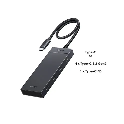 UGREEN 55334 5-in-1 Type-C to 4xType-C 3.2 Gen2 10Gbps with PD Hub Adapter