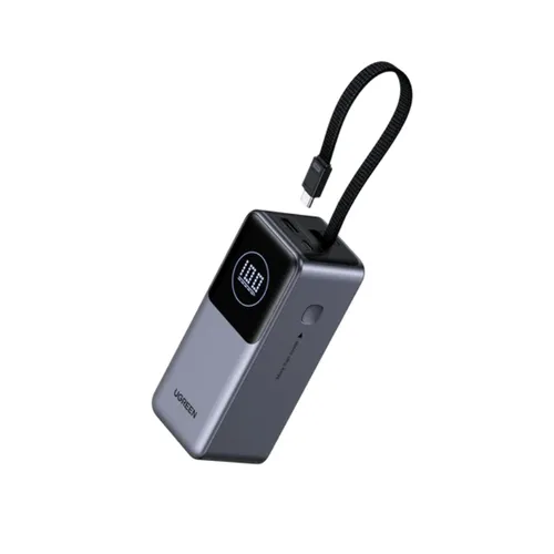 UGREEN 55365B Nexode 20000mAh 130W Smart Display with Built-in Cable