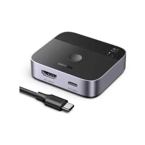 UGREEN 55452 2-In-1 Out 4K@60Hz USB-C+HDMI Switch