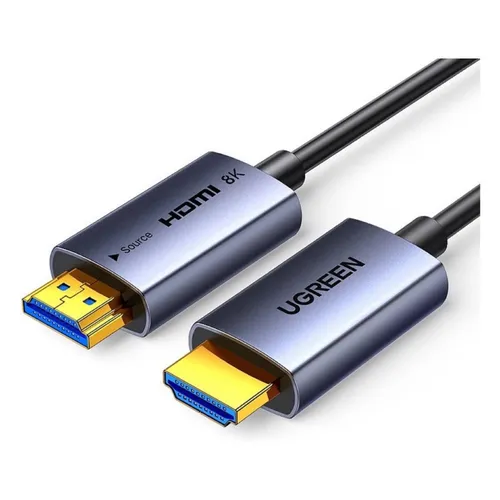 UGREEN 55509 HDMI 8K Fiber Optic Cable Male to Male AlUGREEN 55509 HDMI 8K Male to Male Fiber Optic Cable  Aluminum Shell 40muminum Shell 40m