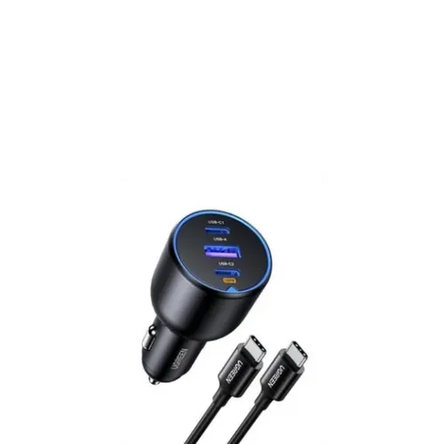 UGREEN 55511 EC705 130W 3-Port Fast Car Charger with 100W Cable