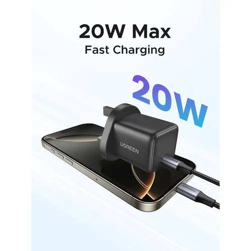 UGREEN 55529 GaN 20W Type-C UK Pin Fast Charger