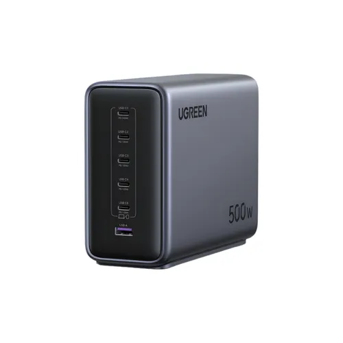 UGREEN 55549B 500W 6-Port Nexode GaN Desktop Fast Charger X759