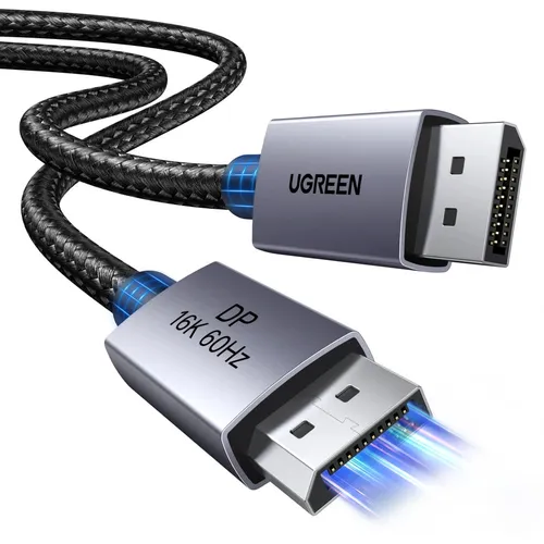 UGREEN 55568 DisplayPort Aluminum Alloy Shell Male to Male 2M Cable