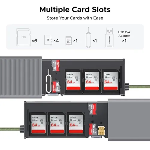 UGREEN 55899 Multi-function Card Reader Case