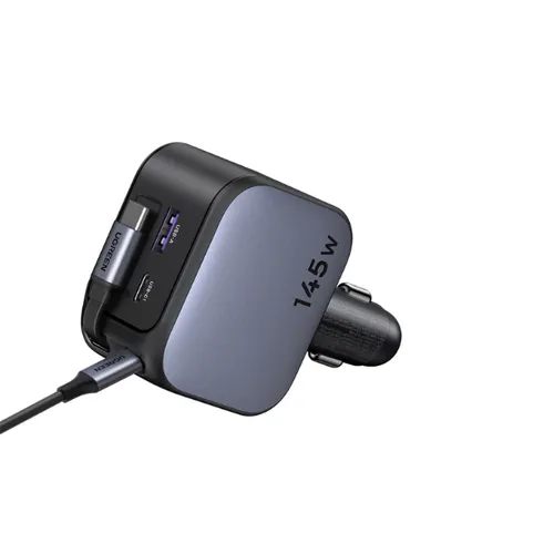UGREEN 55910B Nexode 145W Retractable Car Charger – EC604