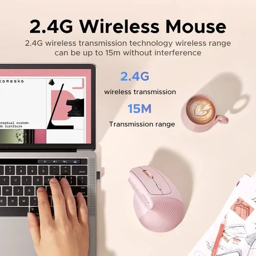 UGREEN 55917 Multi-Mode Bluetooth + Wireless Vertical Mouse