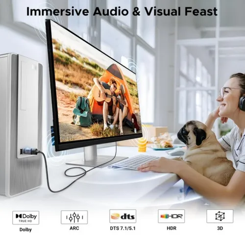 UGREEN 55935 4K DisplayPort to HDMI Adapter DP to HDMI Converter - 2 Pack