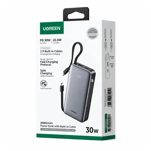 UGREEN 55985B 30W 20000mAh Nexode Fast Charging Power Bank