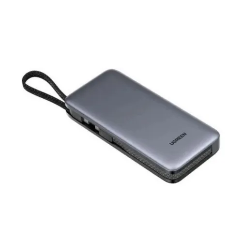 UGREEN 55985B 30W Digital Display 20000mAh Fast Charging Power Bank with Built-in Dual Type-C Cable