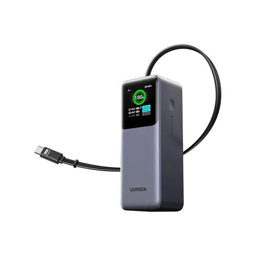 UGREEN 55987B 165W 20000mAh Power Bank With Retractable Cable