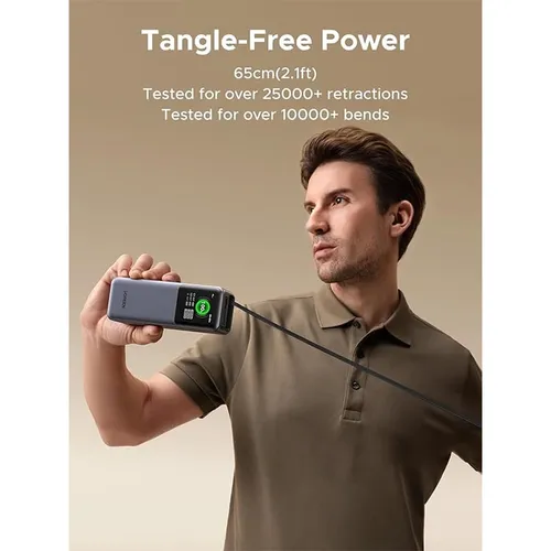 UGREEN 55987B 165W 20000mAh Power Bank With Retractable Cable