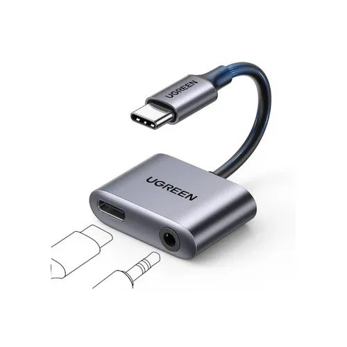 UGREEN 60164 Type-C to 3.5mm Audio with PD Charging Adapter