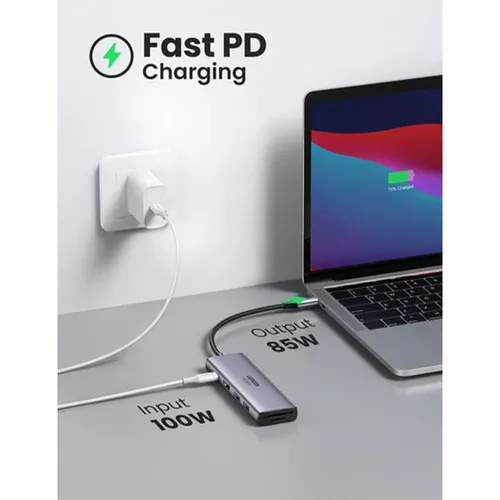 UGREEN 60384 6-in-1 USB 3.0 PD 100W Hub Multifunction Adapter