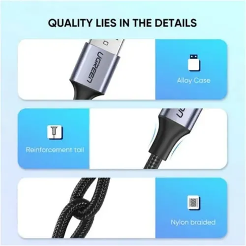 UGREEN 60408 USB-A to USB-C 3M Charging Cable