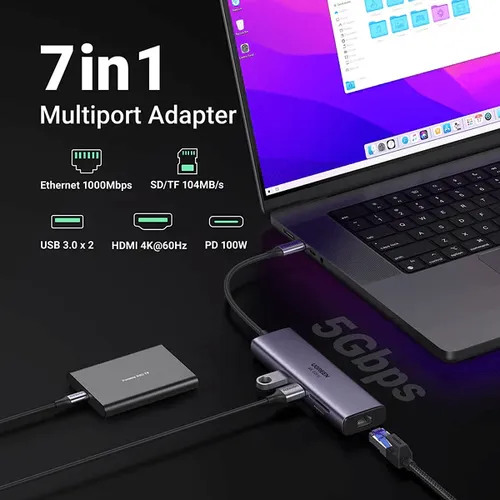 UGREEN 60515 7-in-1 4K HDMI USB-C Hub