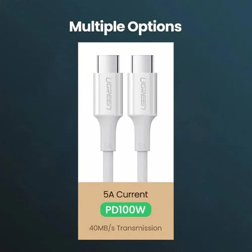 UGREEN 60551 USB-C to USB-C 1m Cable
