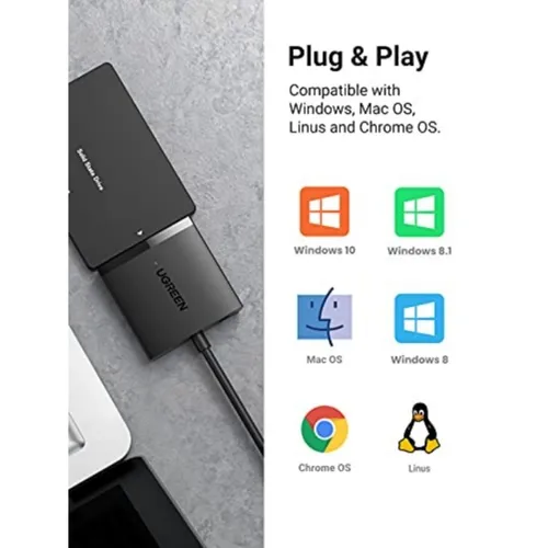 UGREEN 60561 USB to SATA Hard Drive Adapter