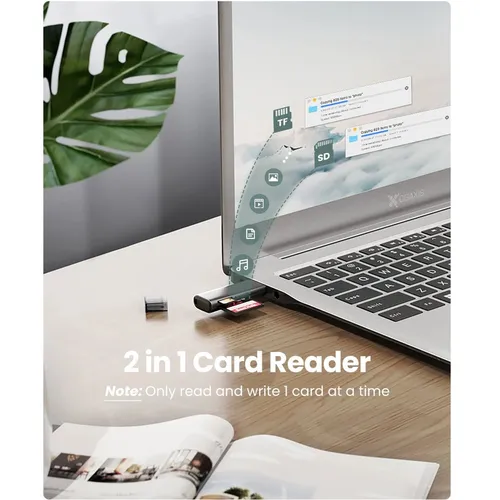 UGREEN 60721 USB 2.0 Multifunction TF/SD Card Reader