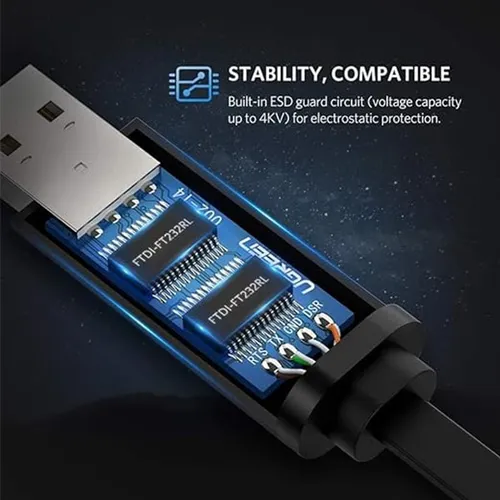 UGREEN 60813 USB to RJ45 Console Flat Cable
