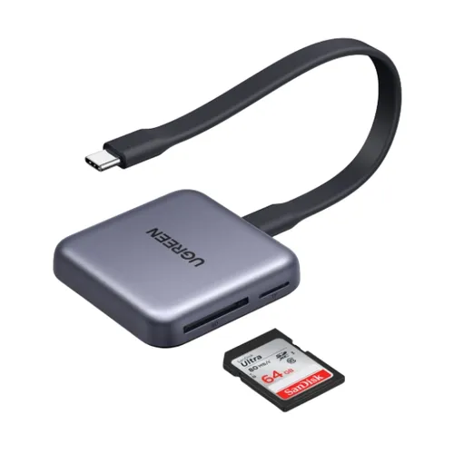 UGREEN 65095 3-in-1 Magnetic USB-C Card Reader