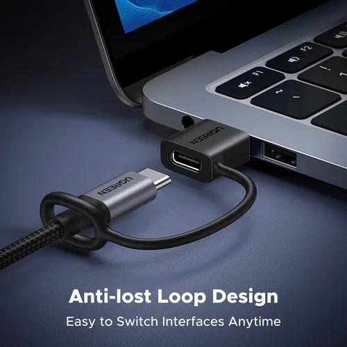 UGREEN 65332 USB-A Male to Type-C Female 2pcs Adapter