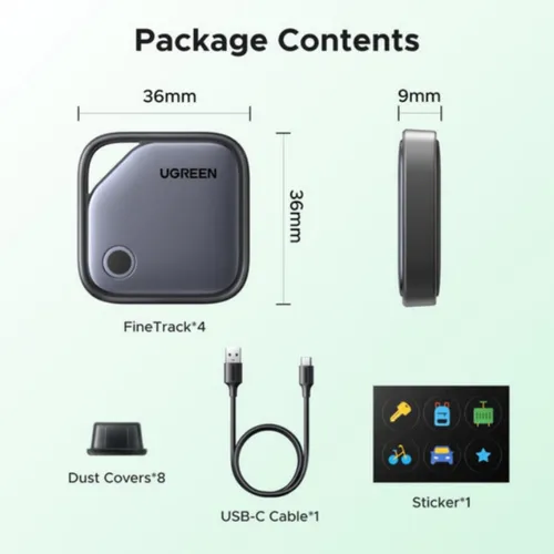 UGREEN 65543 FineTrack Smart Bluetooth Finder (Android Only)